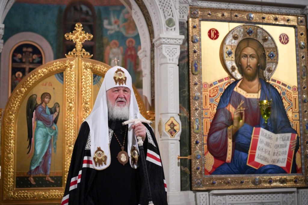 В четверг первой седмицы Великого поста Святейший Патриарх Кирилл совершил повечерие с чтением Великого канона прп. Андрея Критского в Сретенском ставропигиальном монастыре