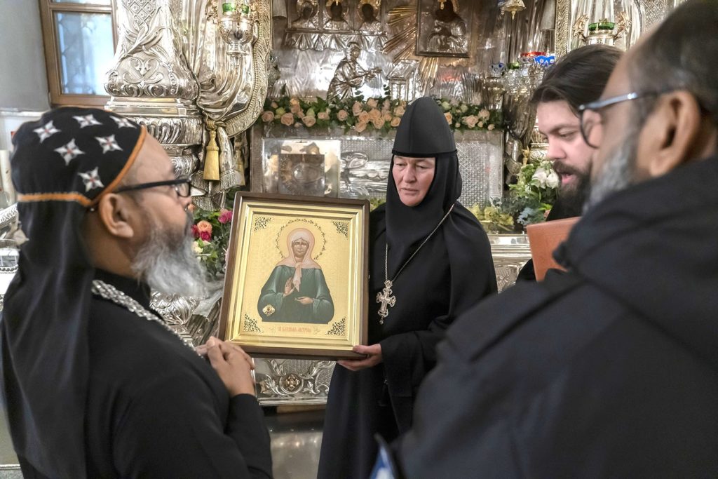 Делегация Маланкарской Церкви приняла участие в праздновании дня памяти блаженной Матроны Московской
