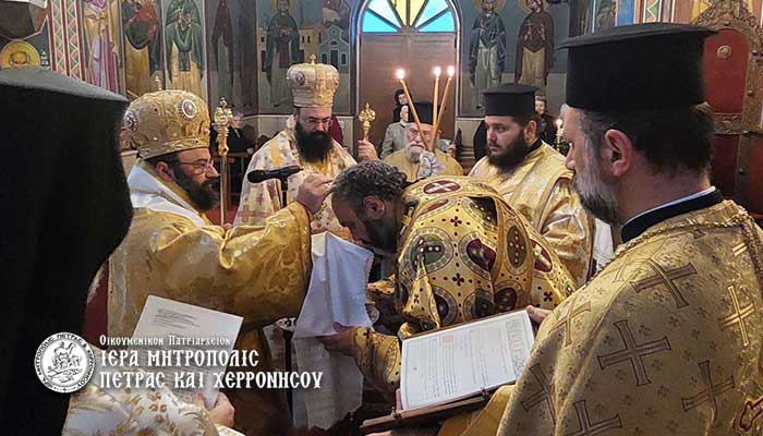 Κουρά μοναχού και χειροτονία διακόνου στην Ιερά Μητρόπολη και Χερρονήσου
