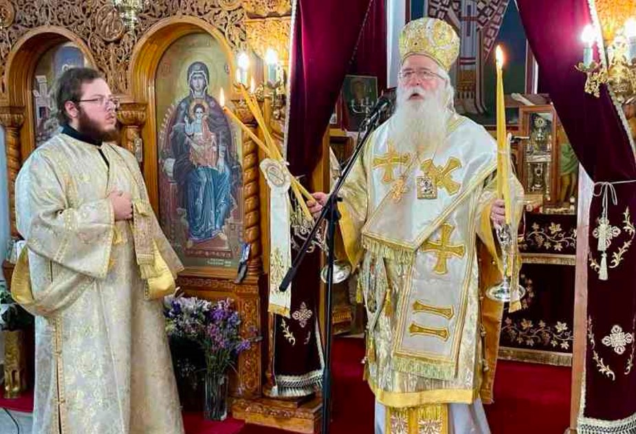 Στην πολύπαθη Μηλίνα ιερούργησε ο Μητροπολίτης Δημητριάδος