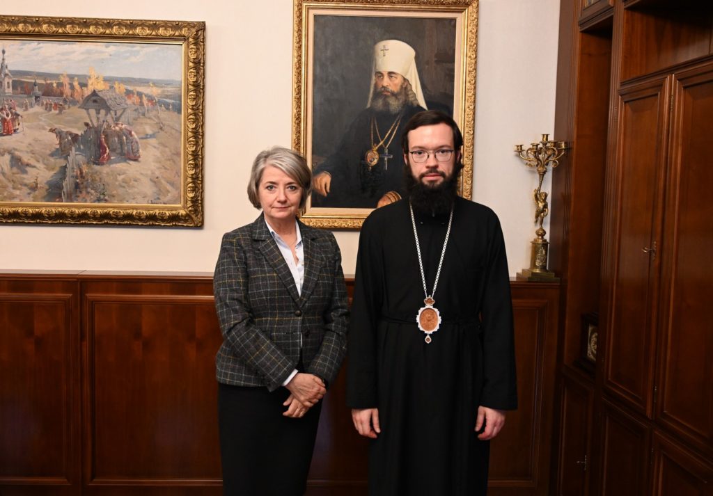 Συνάντηση Μητροπολίτη Βολοκολάμσκ με την Πρέσβη της Σουηδίας στη Μόσχα