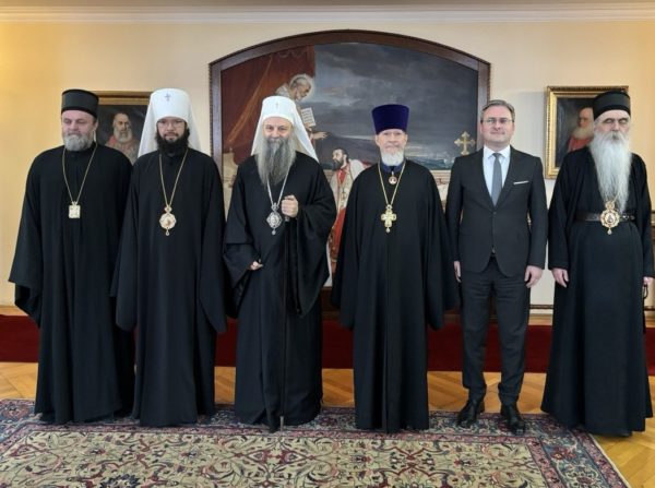 Συνάντηση Πατριάρχη Σερβίας με τον Μητροπολίτη Βολοκολάμσκ Αντώνιο 