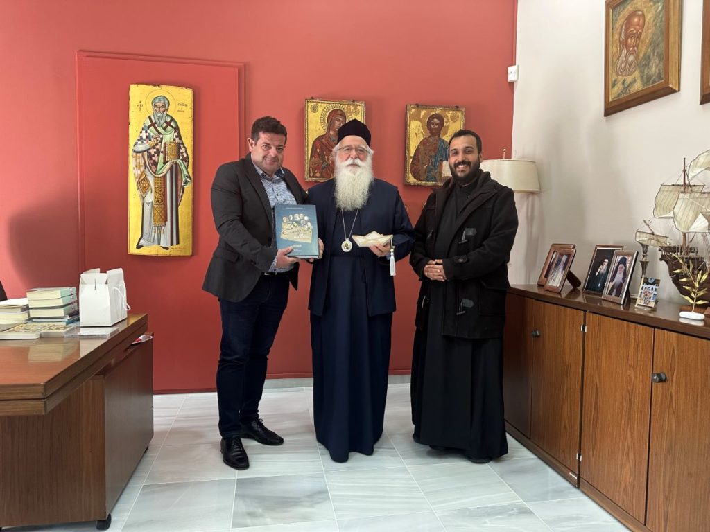 Επίσκεψη του Προέδρου του Συλλόγου Γονέων και Κηδεμόνων του 1ου Πειραματικού Γυμνασίου Ν. Ιωνίας Βόλου στον Μητροπολίτη Ιγνάτιο