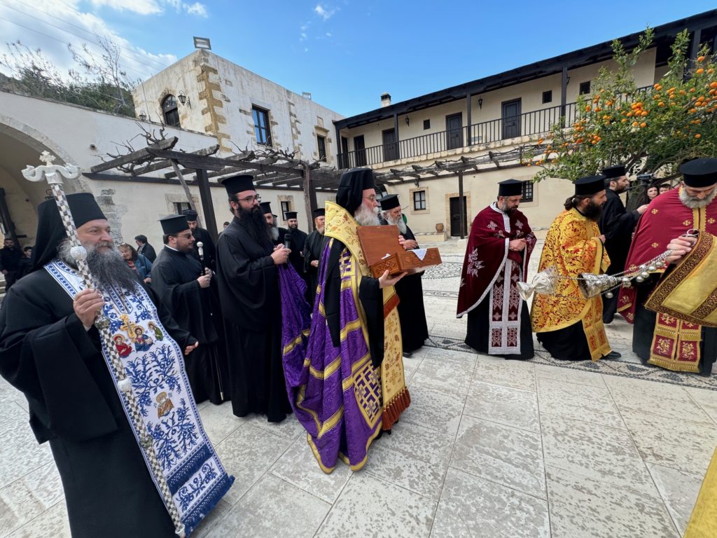 Ο Μητροπολίτης Κισάμου στην Ι. Πατριαρχική Μονή Γωνιάς