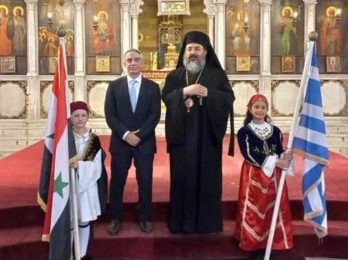 القدّاس الإلهيّ في الكاتدرائيّة المريميّة، بمناسبة العيد الوطنيّ لدولة اليونان.