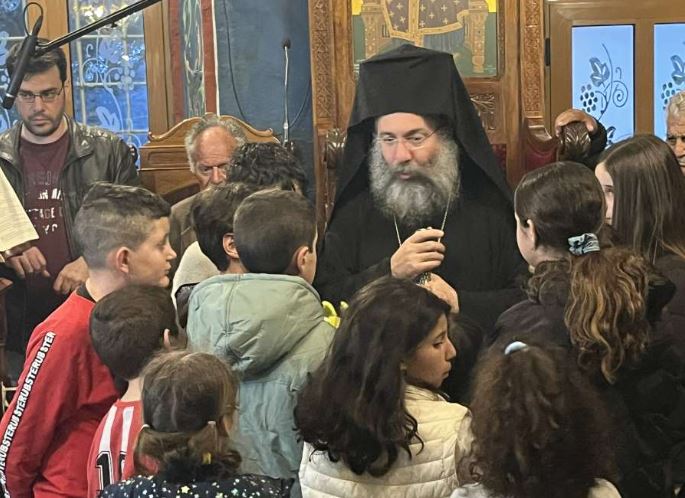 Πρώτη ποιμαντική επίσκεψη του Μητροπολίτη Προδρόμου στην Ενορία Κούμων Ρεθύμνου