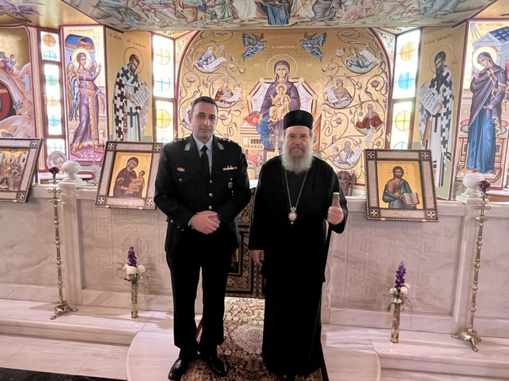 Ο Αστυνομικός Διευθυντής Χαλκιδικής στον Μητροπολίτη Ιερισσού