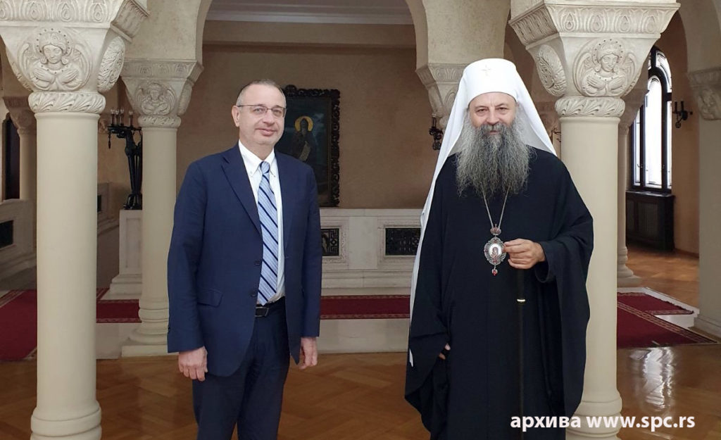 Патријарх Порфирије честитао Песах Главном рабину Исаку Асиелу