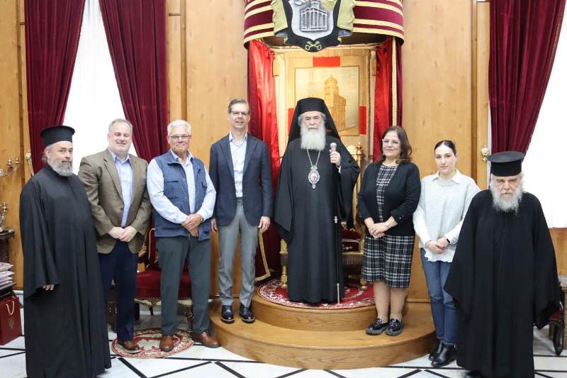 Στον Πατριάρχη Ιεροσολύμων αντιπροσωπεία του Mουσείου της Βίβλου