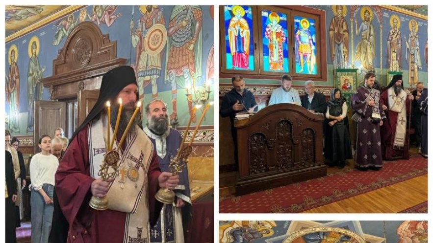 Епископ Иларион богослужио у храму Рођења св. Јован