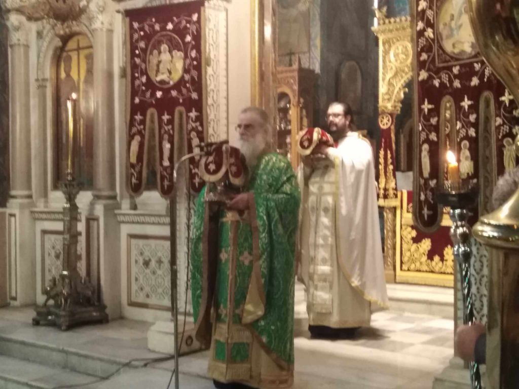 Με άφατη συγκίνηση η εορτή της Ε΄ Κυριακής των Νηστειών και της Οσίας Μαρίας της Αιγυπτίας, στον Άγιο Κωνσταντίνο Ομονοίας