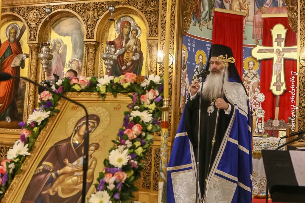 Φθιώτιδος Συμεών: «Η Παναγία μας τείχος προστασίας πάντων των προστρεχόντων»