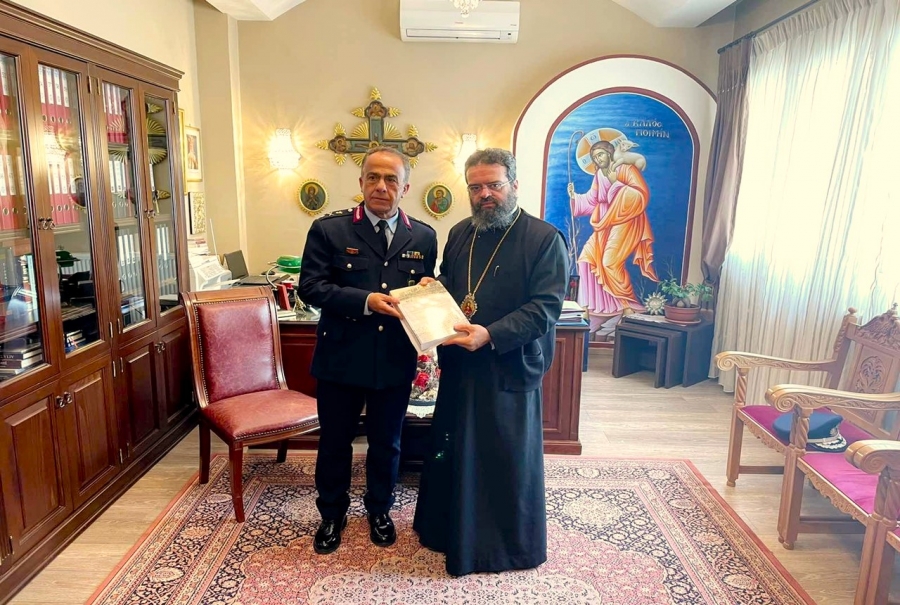 Ο Αστυνομικός Διευθυντής Ροδόπης Ταξίαρχος Κωνσταντίνος Σουλιώτης στον Μητροπολίτη Μαρωνείας