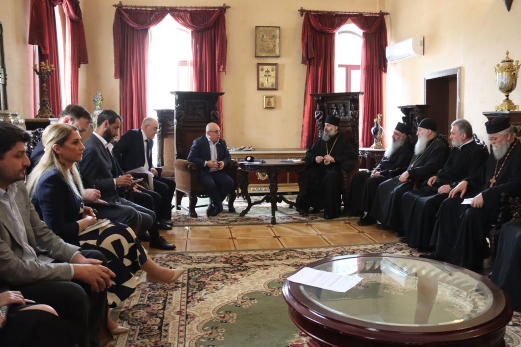 Συνάντηση εκπροσώπων του Υπουργείου Προστασίας Περιβάλλοντος και Γεωργίας στο Πατριαρχείο Γεωργίας 