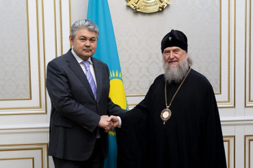 Состоялась встреча главы Казахстанского митрополичьего округа с акимом Восточно-Казахстанской области