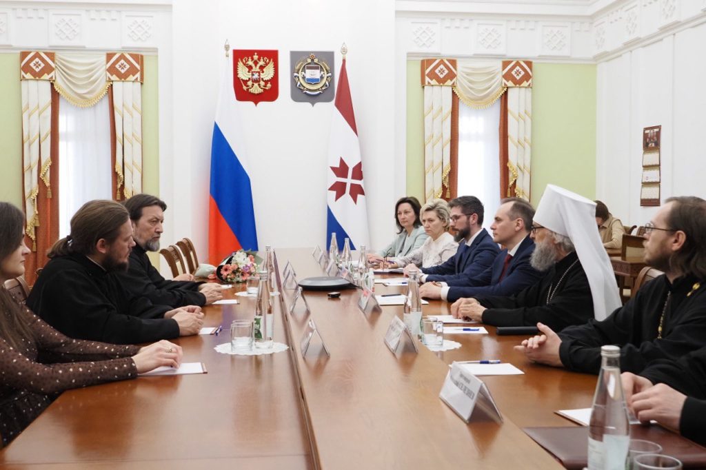 Состоялась встреча председателя Учебного комитета Русской Православной Церкви и главы Республики Мордовия