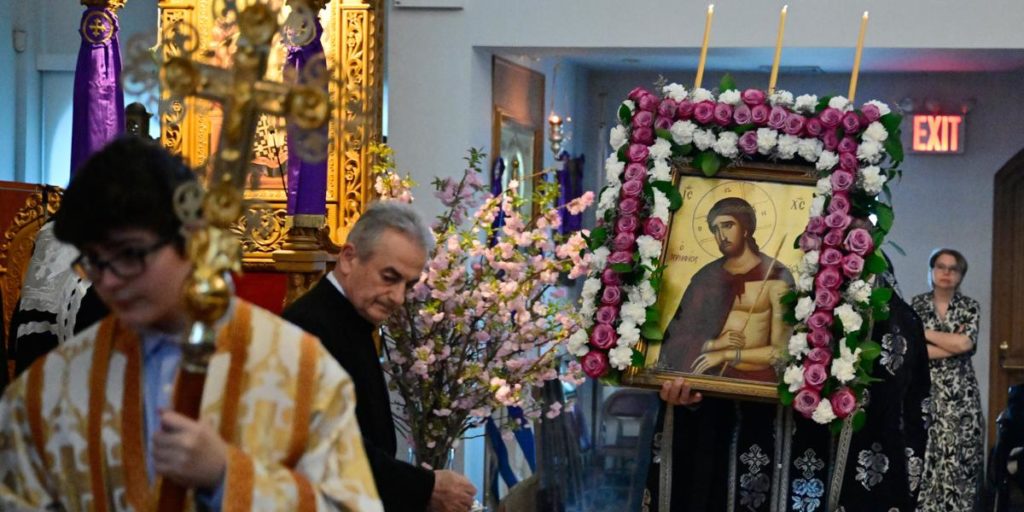 First Bridegroom Service for Great and Holy Monday at Holy Cross Greek Orthodox Church in Whitestone, NY