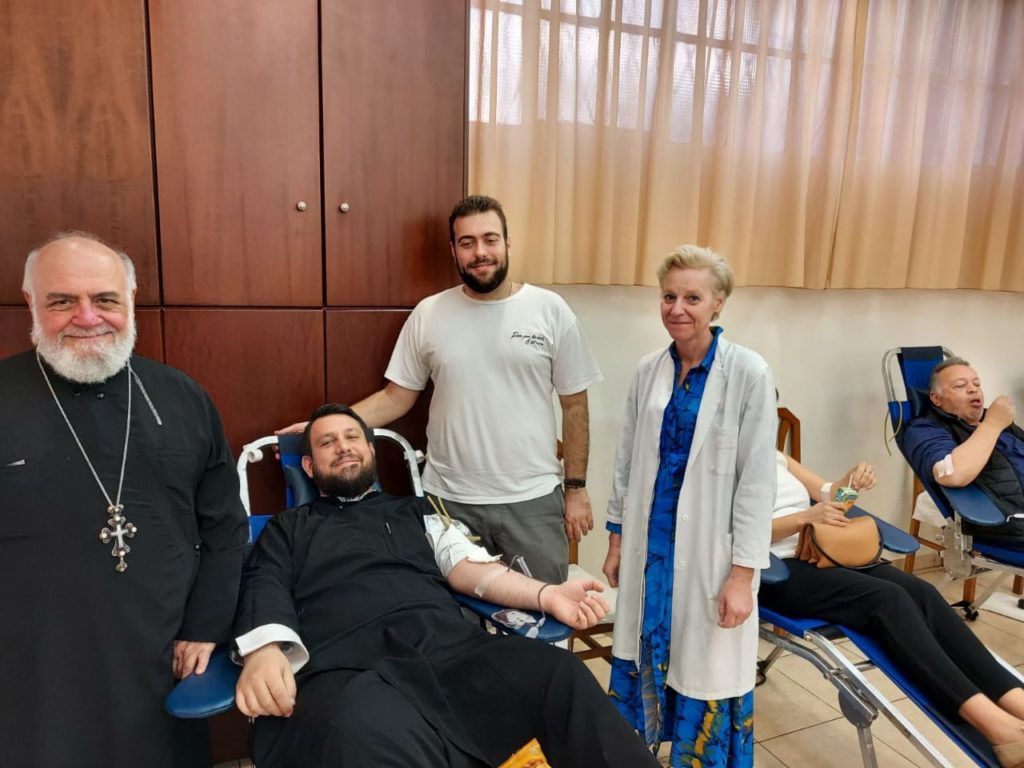 Αιμοδοσία παραμονές της θεάσεως του επί του Σταυρού Αιμοδότου