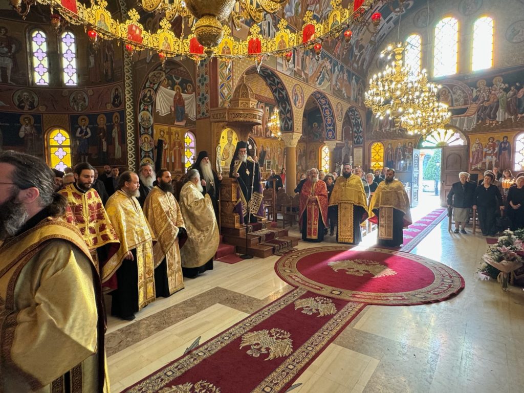 Ο Καθηγούμενος της Ι. Μονής Αγίας Λαύρας στην Ι.Μ. Κισάμου