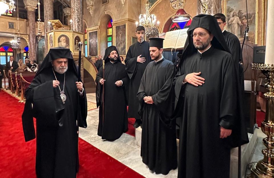 The 6th Lenten Vespers at the Church of the Holy Apostles of the Feriköy Community in Constantinople