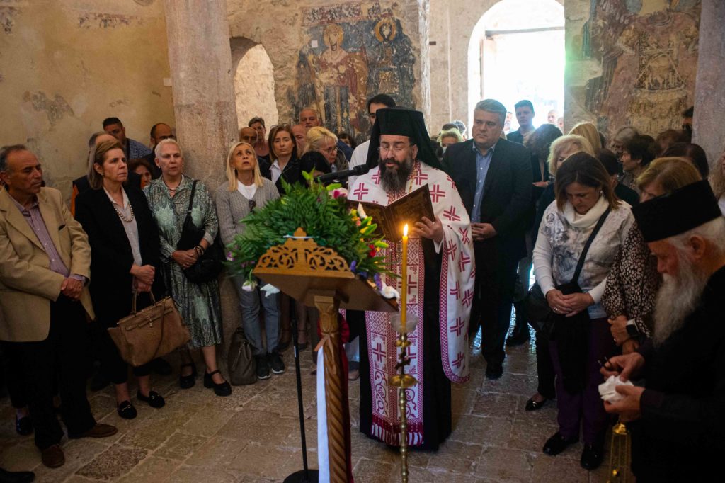 H Δ’ Στάση των Χαιρετισμών της Θεοτόκου στο Ανδρομονάστηρο Μεσσηνίας