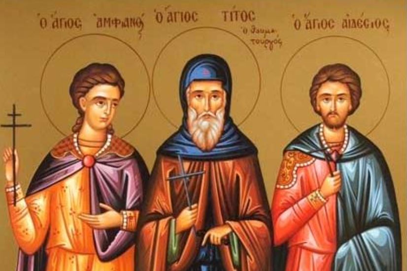 2 Απριλίου: Εορτάζουν οι Άγιοι Αιδέσιος και Αμφιανός