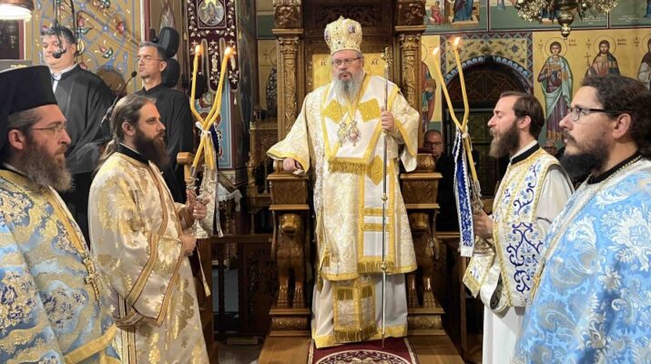 Ο Μητροπολίτης Ιερώνυμος στην Ιερά Αγρυπνία του Ακαθίστου Ύμνου στον Ιερό Ναό Ζωοδόχου Πηγής Λαρίσης