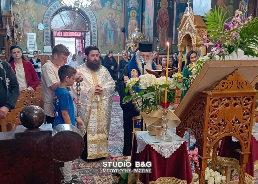 Ο Μητροπολίτης Αργολίδας στον Ι.Ν. Αγίου Αθανασίου Αραχναίου για τους Δ’ Χαιρετισμούς