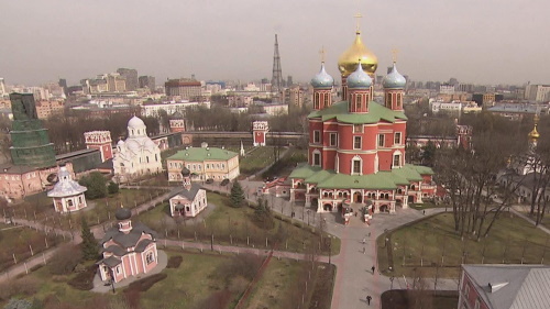 Продолжаются реставрационные работы в Донском монастыре в Москве