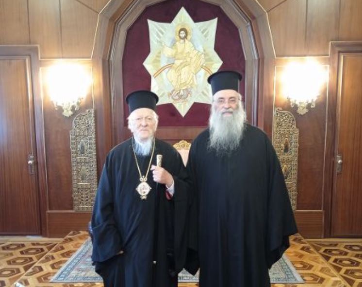 Ο Μητροπολίτης Δράμας Δωρόθεος στο Φανάρι