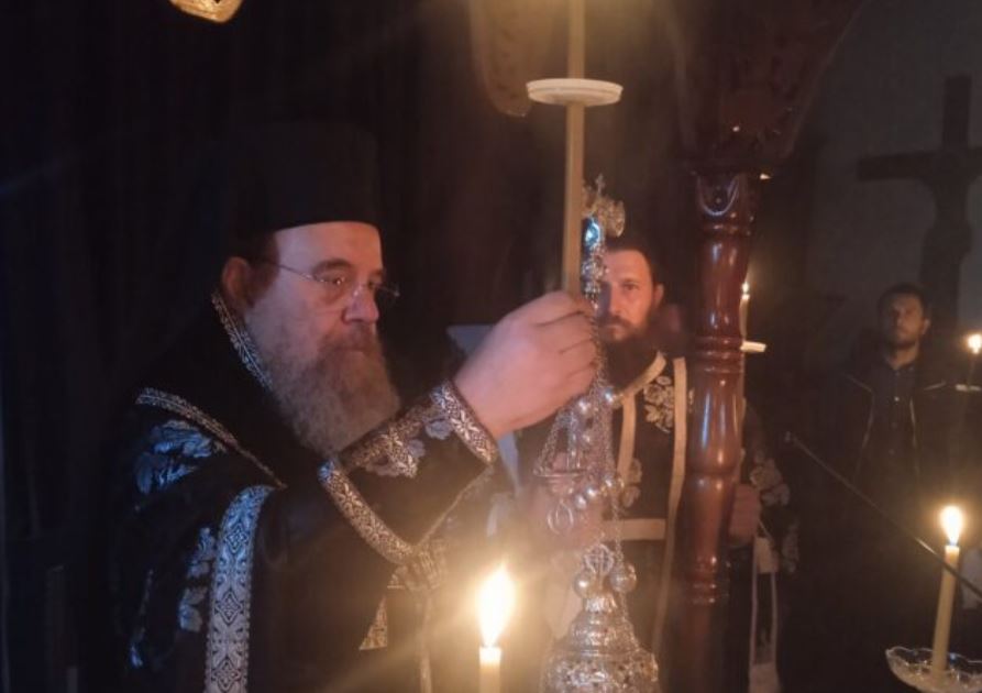 Ο Μητροπολίτης Ιερισσού στην Δ’ Προηγιασμένη Θεία Λειτουργία