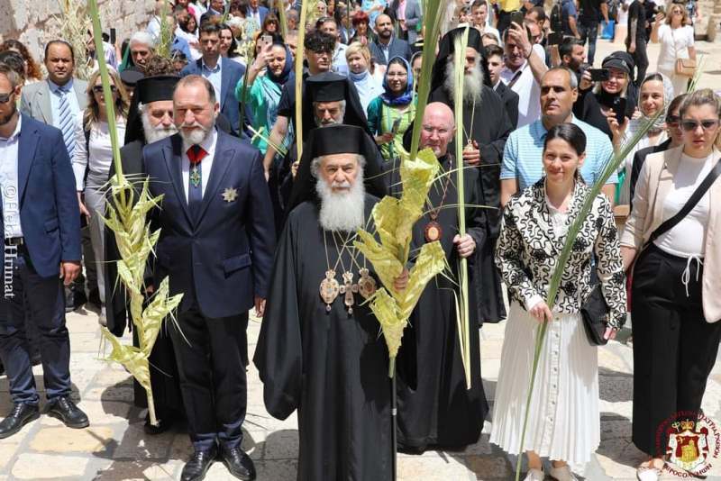 Κυριακή των Βαΐων στον Πανίερο Ναό της Αναστάσεως (ΒΙΝΤΕΟ)