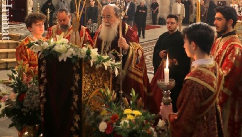 Η ακολουθία του Ακαθίστου Ύμνου στο Πατριαρχείο Ιεροσολύμων (ΒΙΝΤΕΟ)