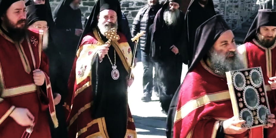 Ο Αρχιεπίσκοπος Αυστραλίας στην Ιερά Μεγίστη Μονή Βατοπαιδίου (ΒΙΝΤΕΟ)