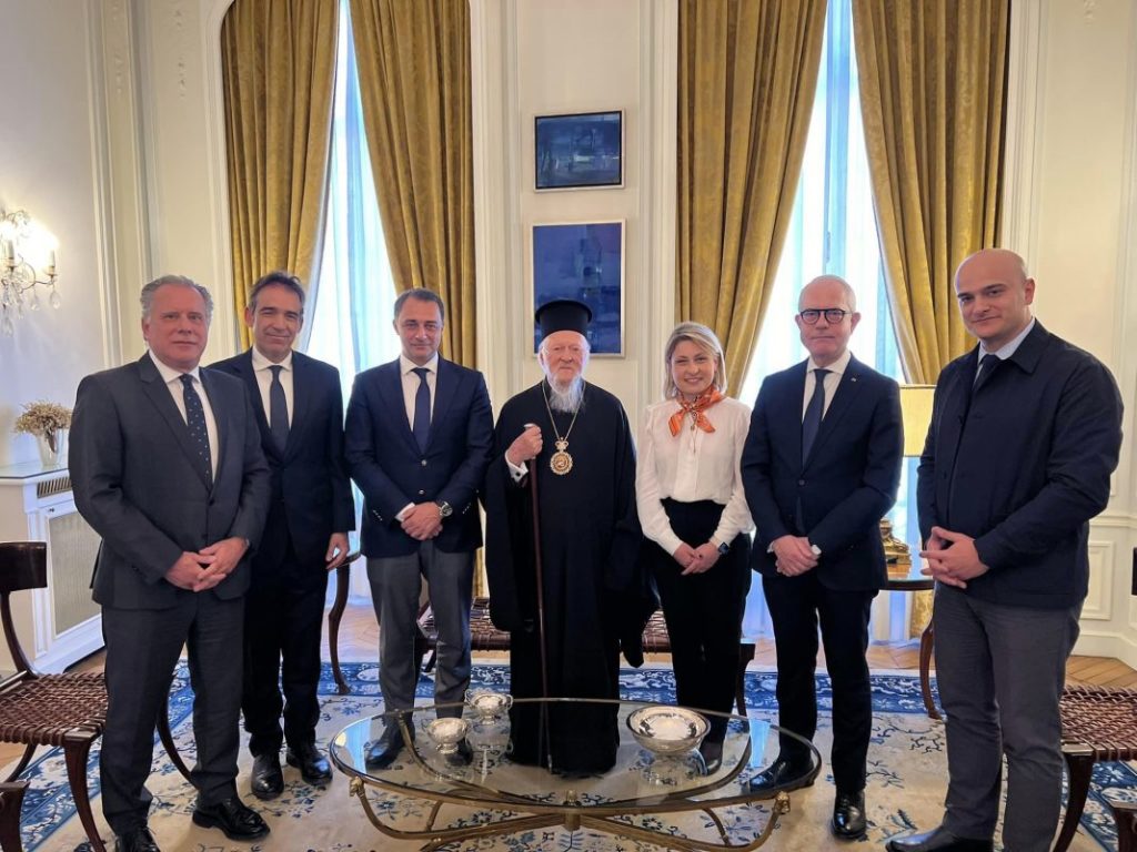 Ecumenical Patriarch visits the Greek Embassy in Paris and the Cathedral of Saint Stephanos