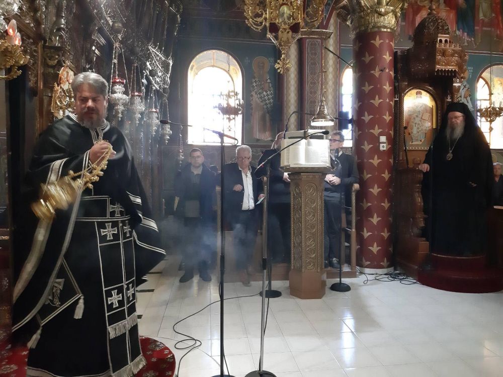 Ο Μητροπολίτης Λαρίσης χοροστάτησε στην Προηγιασμένη Θεία Λειτουργία στη Χάλκη