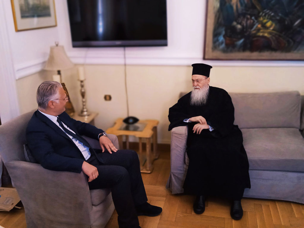 Συνάντηση του Μητροπολίτη Κορίνθου με τον Περιφερειάρχη Πελοποννήσου
