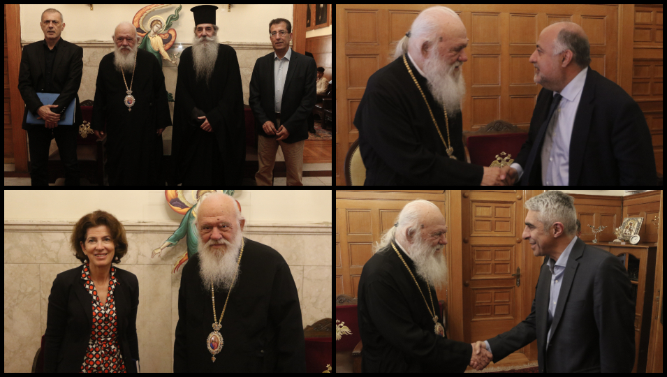 Στον Αρχιεπίσκοπο Ιερώνυμο ο Δήμαρχος Πειραιά, η Πρέσβης της Γαλλίας και υποψήφιοι ευρωβουλευτές
