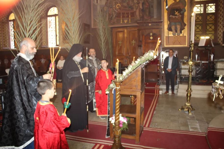 Ο Πατριάρχης Αλεξανδρείας στην Ακολουθία του Νυμφίου στο Ναό Παμμέγιστων Ταξιαρχών Ιμπραημίας
