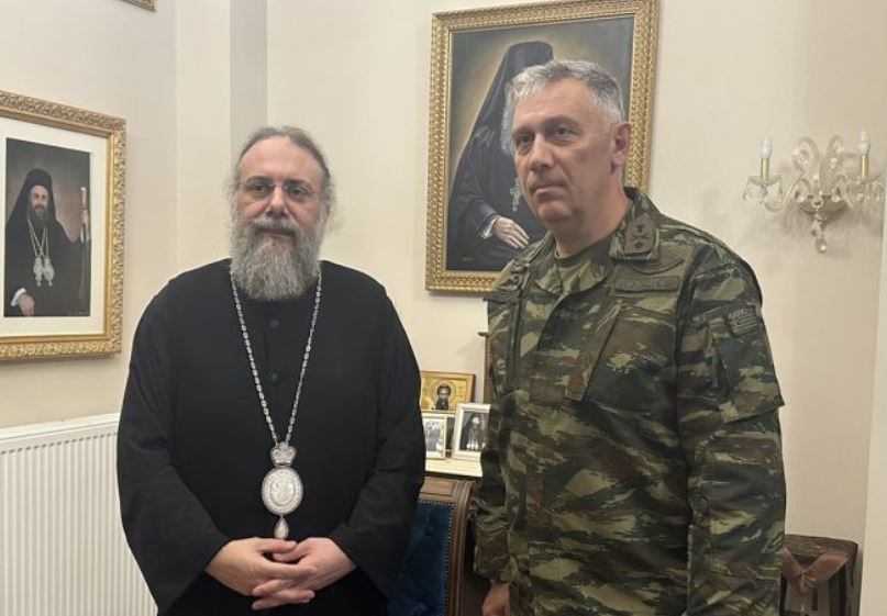 Ο νέος Διοικητής της Σ.Μ.Υ. στον Μητροπολίτη Τρίκκης