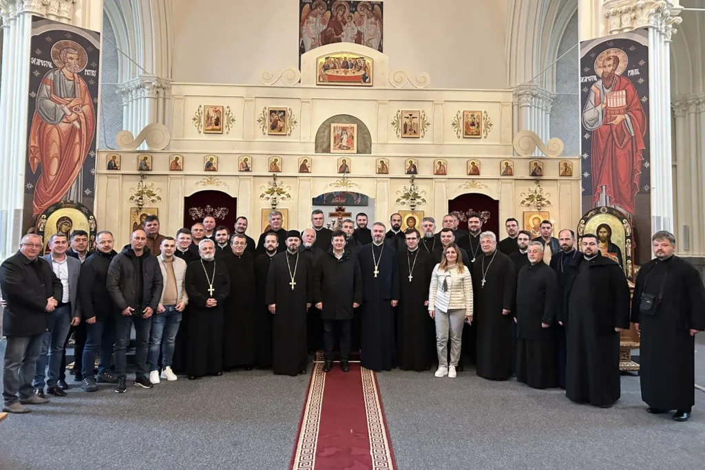 Preoți din Arhiepiscopia Aradului au vizitat Parlamentul European și Reprezentanța Patriarhiei Române de la Bruxelles