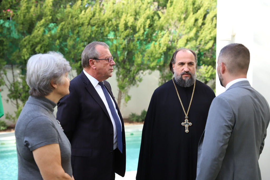 Начальник Русский духовной миссии посетил прием в резиденции посла России в Израиле