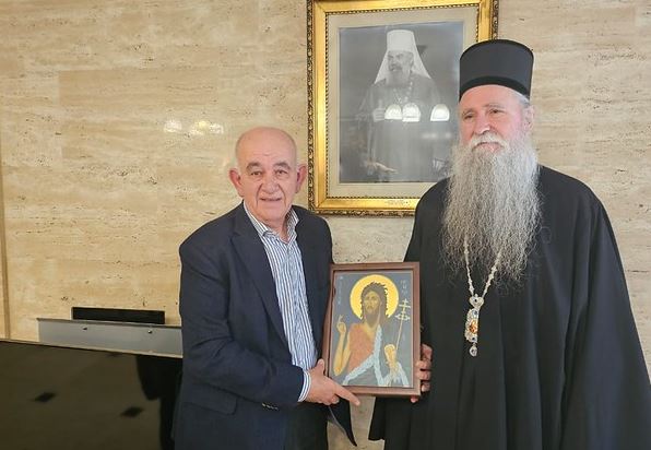 Митрополит Јоаникије примио у опроштајну посјету амбасадора Републике Грчке у Црној Гори