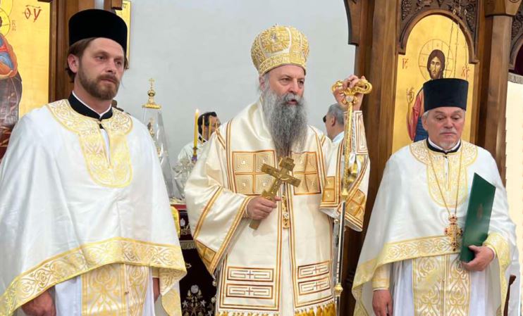 Патријарх Порфирије богослужио у цркви Светог апостола Луке у Крњачи