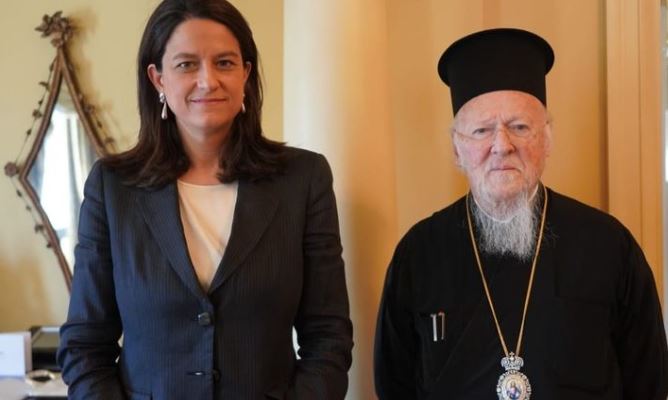 ‎استقبال وزيرة الداخلية اليونانية