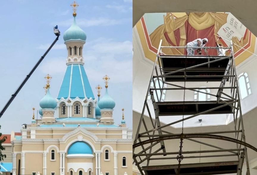 Начались ремонтно-восстановительные работы в пострадавшем от паводков храме апостола Филиппа в ОАЭ