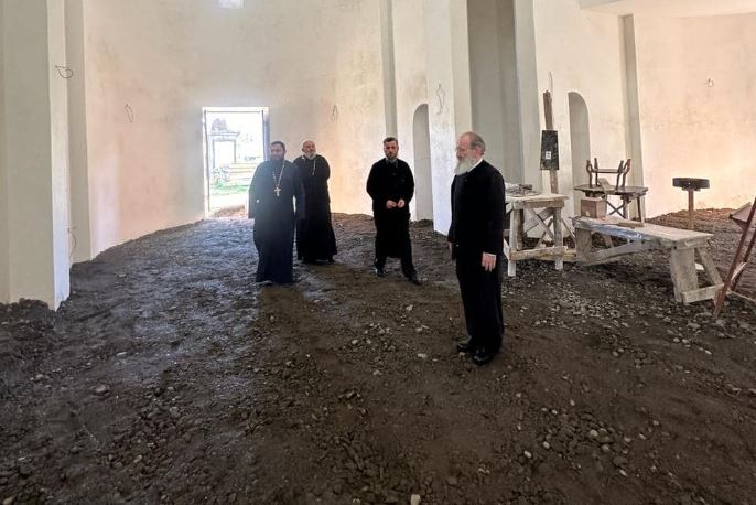 წმინდათა ახალმოწამეთა სახელობის მშენებარე ტაძრის მონახულება.