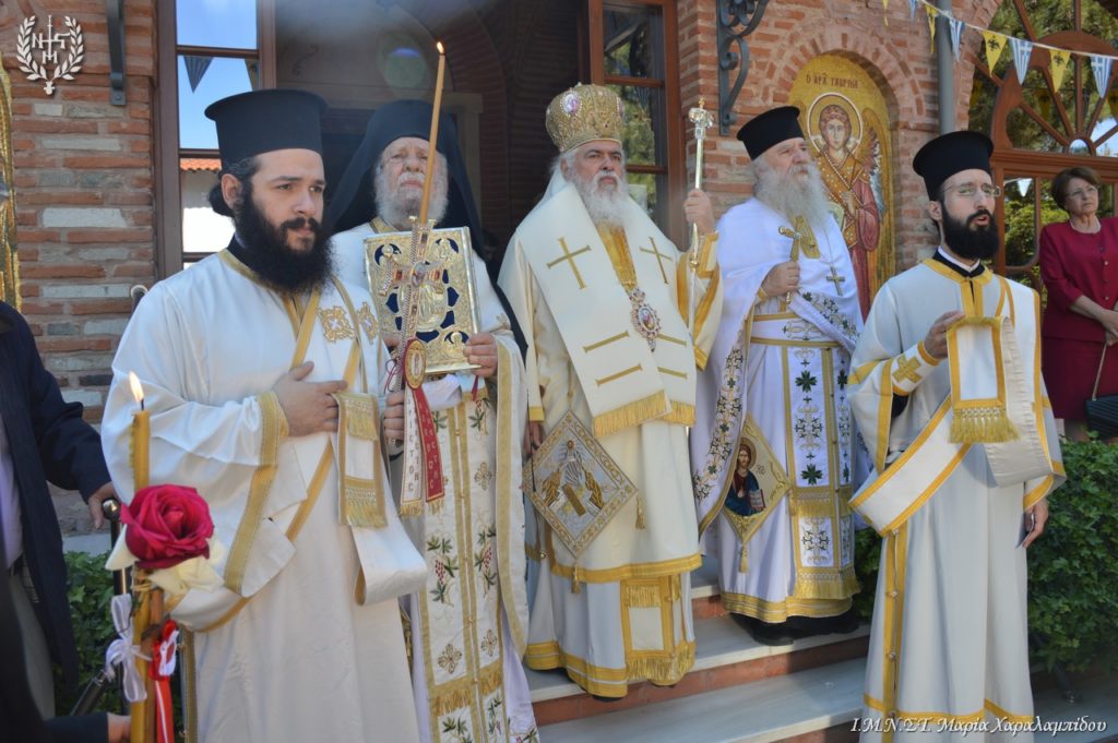 Ο Μητροπολίτης Νεαπόλεως Βαρνάβας στην Ιερά Μονή Μεταμορφώσεως του Σωτήρος στον Χορτιάτη