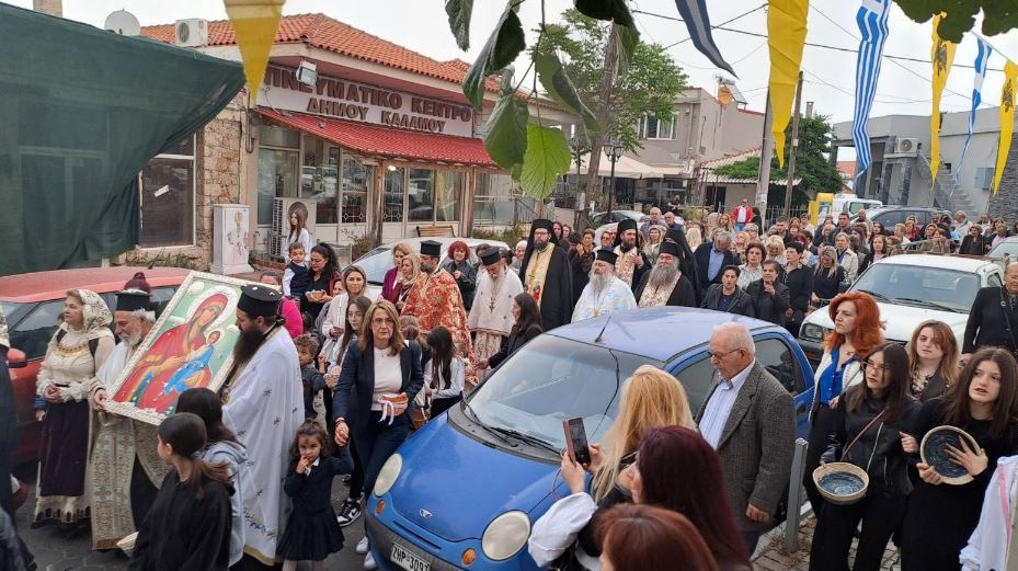 Υποδοχή Ιεράς Εικόνος Παναγίας “Αρβανίτισσας” στον Κάλαμο