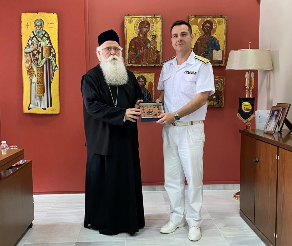 Εθιμοτυπική επίσκεψη νέου Διοικητή του Λιμενικού στον Μητροπολίτη Δημητριάδος
